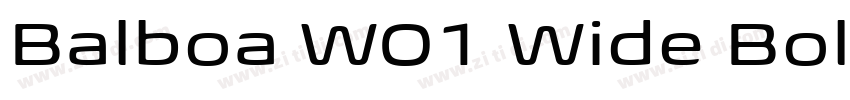 Balboa W01 Wide Bold字体转换